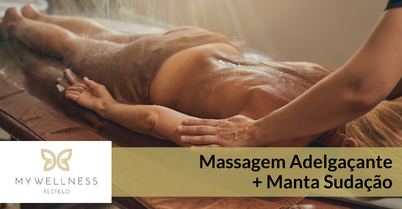 Massagem Adelgaçante ou Refirmante + Manta Sudação