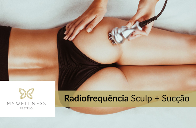 Radiofrequência de corpo Sculp + Sucção